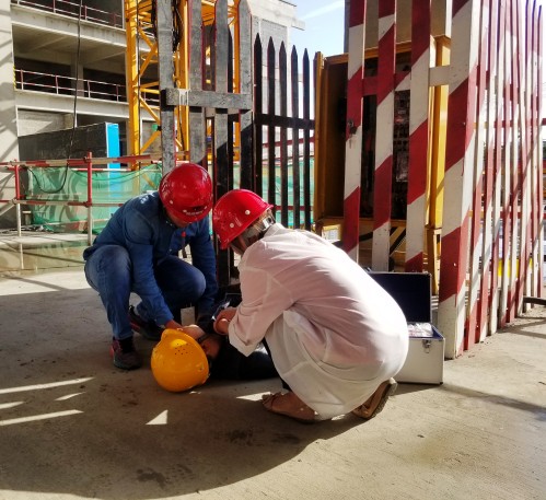 喜迎“双节”欢乐多 应急演练忙不停