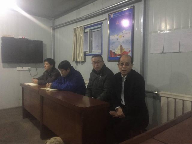 曹家滩矿领导莅临掘进公司曹家滩项目部指导工作