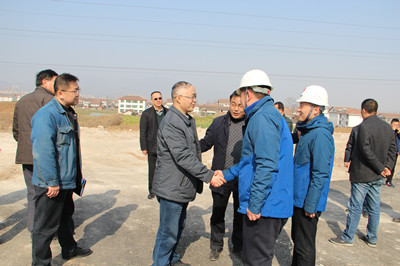 陕钢集团总经理杨世礼视察汉中分公司承建的陕钢集团废钢铁回收加工配送示范基地项目