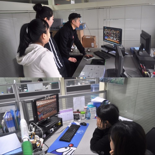 路桥分公司组织观看十三届全国人大一次会议开幕会