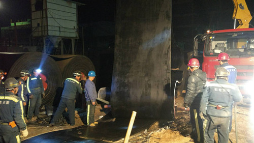 施工现场的别样春天