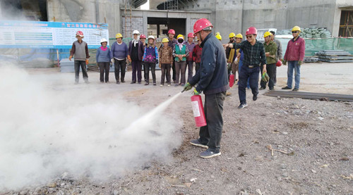天工公司土建二部认真开展应急救援演练