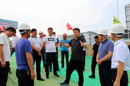 渭南市领导莅临渭南片区施工现场进行调研
