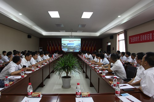 陕煤建设集团赴陕建集团西安奥体中心项目对标学习