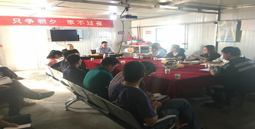 陕煤建设机电安装公司曹家滩项目部喜迎竣工预验收