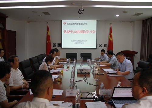 宁兴刚旁听督导大秦置业公司党委中心组理论学习