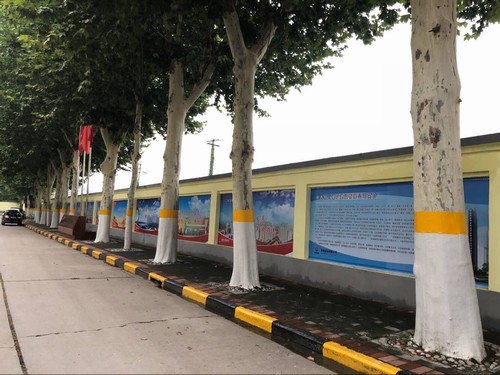 陕煤建设铜煤公司机关文化墙成为了一道靓丽的风景线