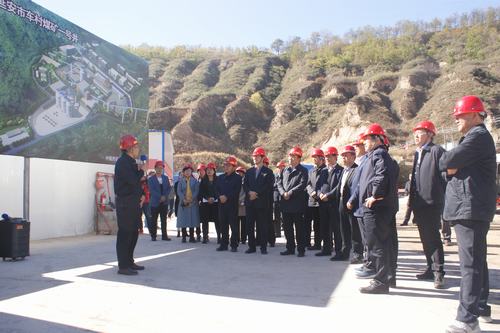 陕西省人大代表对陕煤建设矿建二公司车村项目开展调研