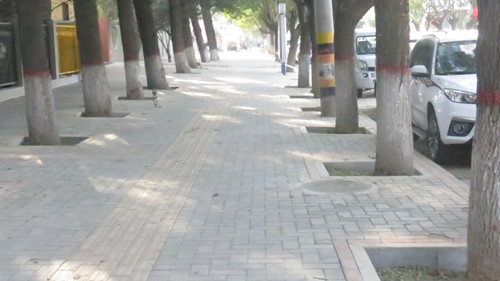 陕煤建设天工公司土建八部紧抓大庆路提升亮化工程 为蒲白成立六十周年献礼