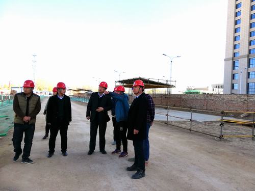 刘合理深入靖边金地华府项目检查指导工作