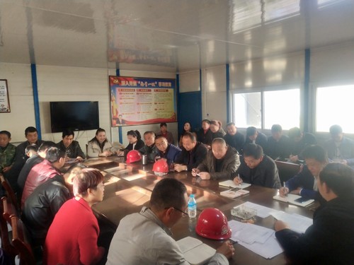 陕煤建设铜煤公司第十二项目部细部署勤安排扎实做好冬季施工