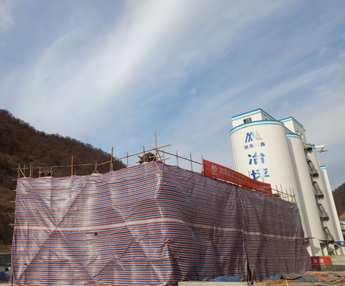 铜川分公司第一项目部开启“冬季施工”加速度