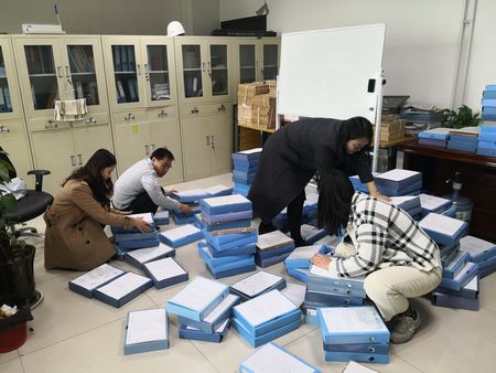 陕煤建设天工公司资料整理下辛劳 文件归档铸佳绩