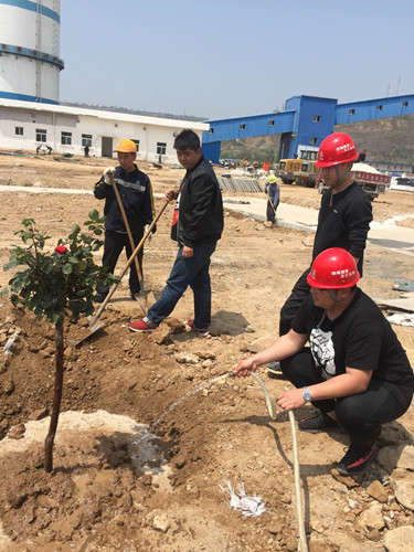 陕煤建设天工公司各项目部“五一”大干忙