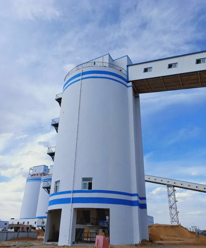 陕煤建设铜川公司第六项目部曹家滩选煤厂矸石仓工程顺利通过预验收