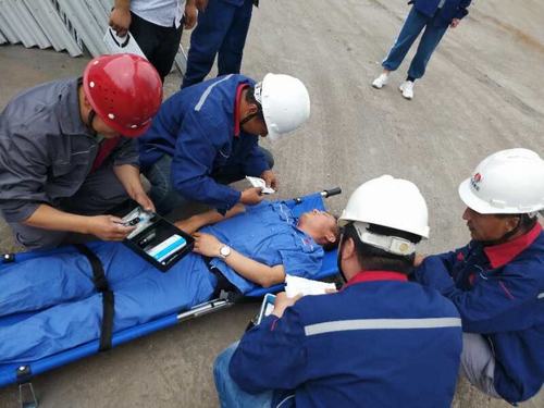 陕煤建设韩城分公司各基层单位积极开展高空坠落事故应急救援演练活动