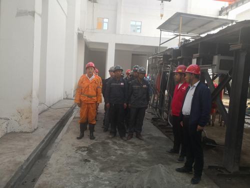 陕煤建设矿建二公司冶坪项目部开展雨季“三防”联合应急演练