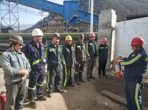 陕煤建设机电安装公司开展消防安全演练活动