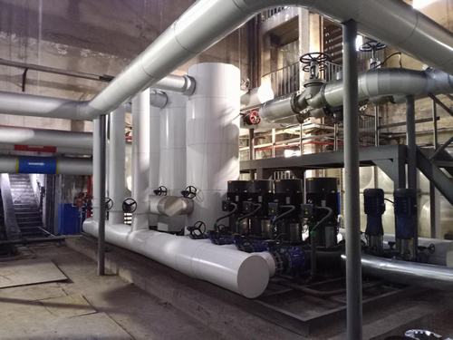 陕煤建设韩城分公司胡家河矿井及选煤厂供暖改造换热站设备圆满试运行