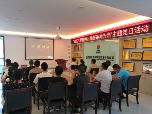 物资公司组织开展“追忆红军精神，缅怀革命先烈”主题党日活动