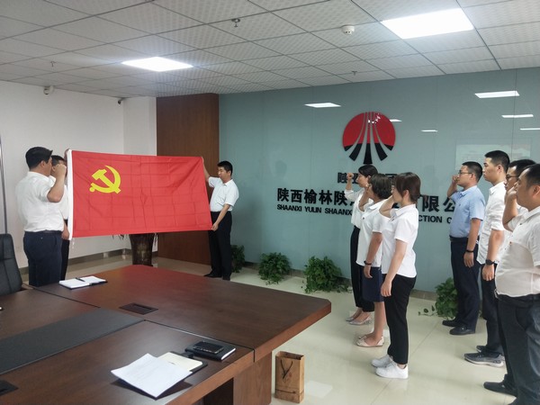 陕煤建设榆林公司开展迎“七一”主题党日活动