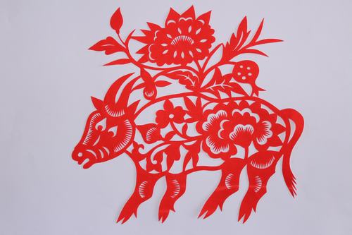 陕煤建设铜煤公司职工剪纸——十二生肖迎新年