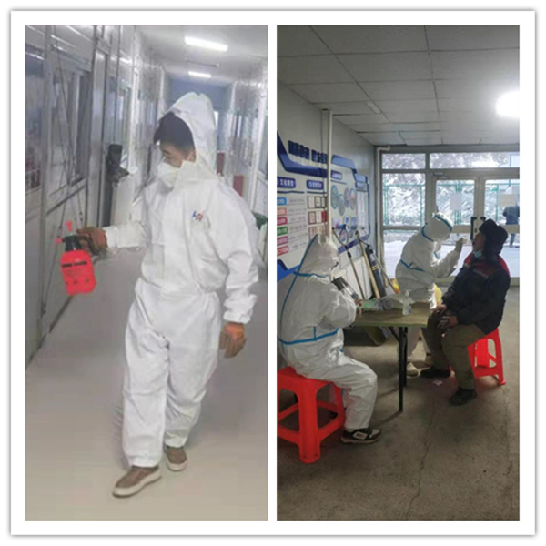 陕煤建设矿建三公司天山项目部疫情防控紧抓不懈