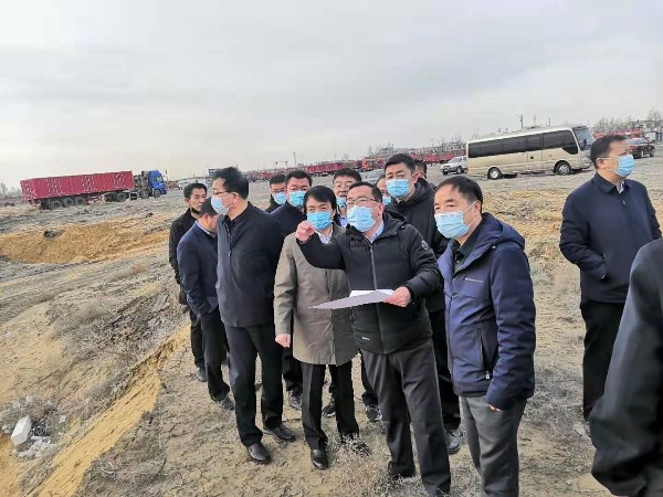 榆林市副市长一行莅临靖神铁路施工现场调研考察