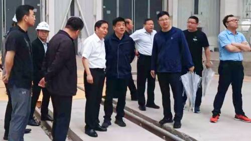 陕煤集团铁流集团党委书记董事长赵国智深入靖神铁路孟家湾机辆中心建设项目检查指导工作