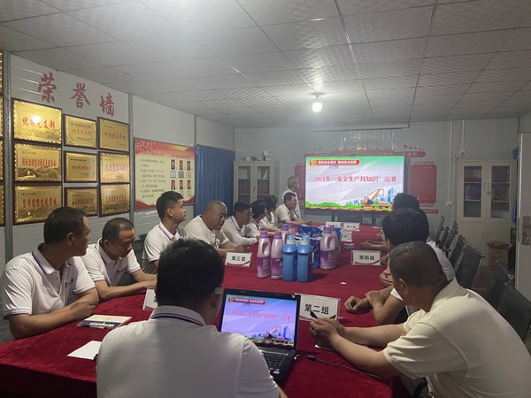 陕煤建设韩城分公司土建十二项目部安全知识竞赛助推安全月活动深入开展