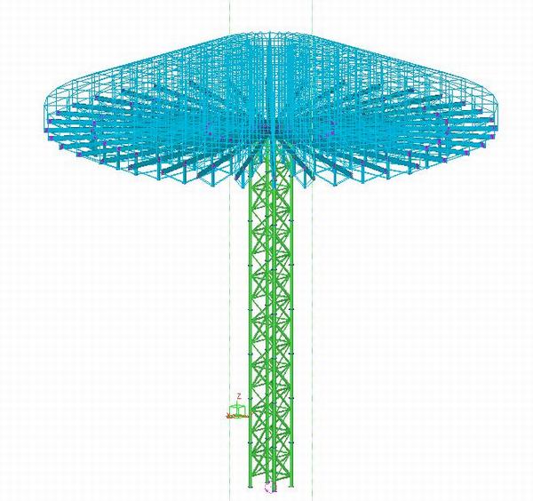 陕煤建设铜煤公司施工的四川中储粮超规模危险性较大工程浅圆仓钢桁架高支撑体系施工顺利实施