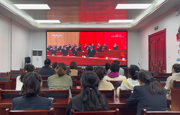 陕煤建设机电安装公司集中观看纪念辛亥革命110周年大会直播