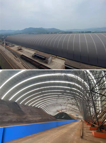 陕煤建设汉中分公司承建的汉钢一次料场环保治理项目顺利通过验收