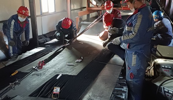 陕煤建设洗选煤运营公司红柳林洗煤厂项目部:开年节日不停工,齐心检修保运行