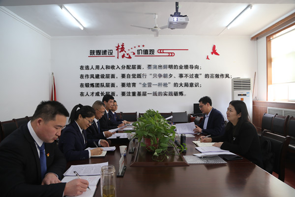 司正林莅临指导机电安装公司专题民主生活会