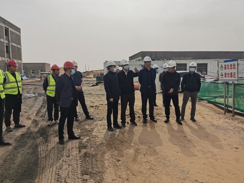 陕西省发改委督导检查组莅临陕煤建设路桥分公司榆阳煤炭物流园区项目调研