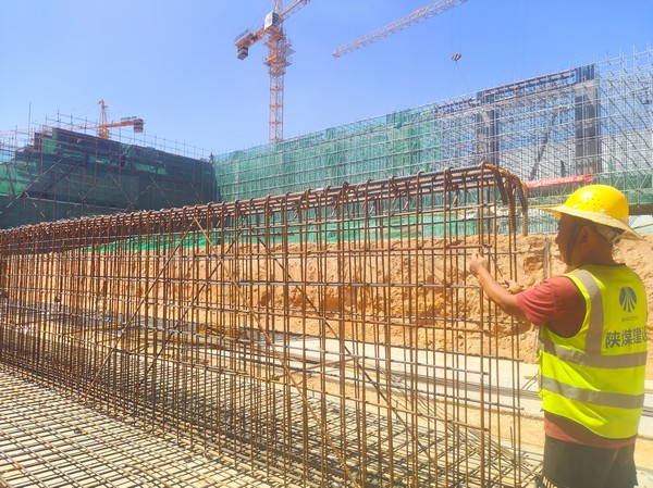 陕煤建设洗选煤运营公司第七项目部:战高温 保安全 促进度