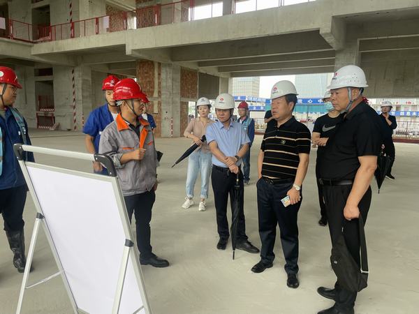 陕西秦铭鑫地置业有限公司莅临渭南分公司北斗星基项目考察项目进展情况