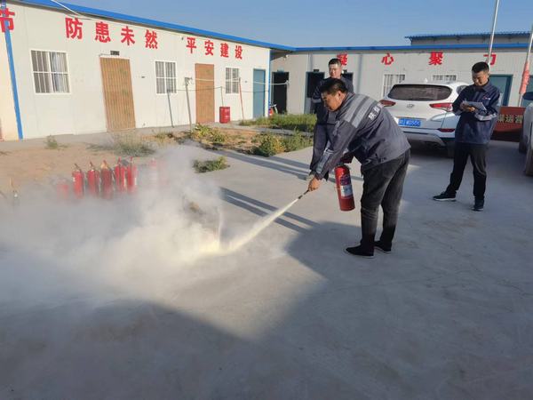 陕煤建设洗选煤运营公司第七项目部：消防安全常抓不懈 安全演练警钟长鸣