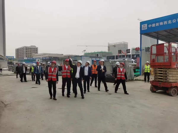 中电科西北集团有限公司副总经理薛敏莅临陕煤建设渭南分公司北斗星基建设项目参观指导