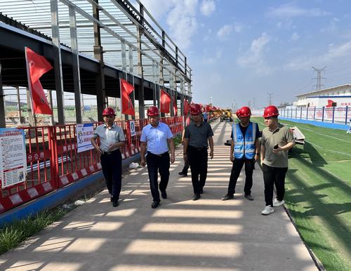 赵敬凯一行深入陕煤建设内蒙古分公司新能源高端智能制造项目施工现场指导工作