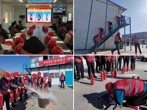 陕煤建设直属第七项目部成功开展消防知识培训及演练活动