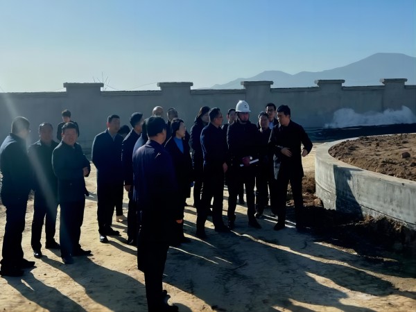 陕煤建设绿宇公司：淳化县视察组莅临淳化县殡葬服务设施建设项目进行视察
