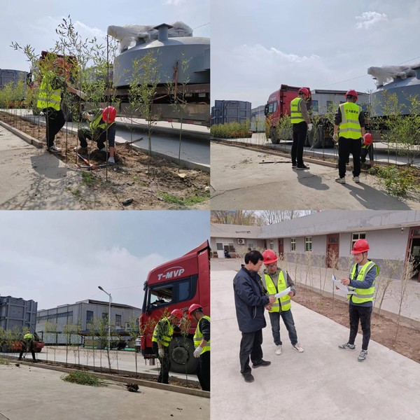 陕煤建设铜煤公司基层项目部:开展“义务植树添新绿 不负春光正当时”植树节活动