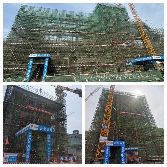陕煤建设韩城分公司土建十一项目部：抢抓施工黄金季，多项工程喜封顶