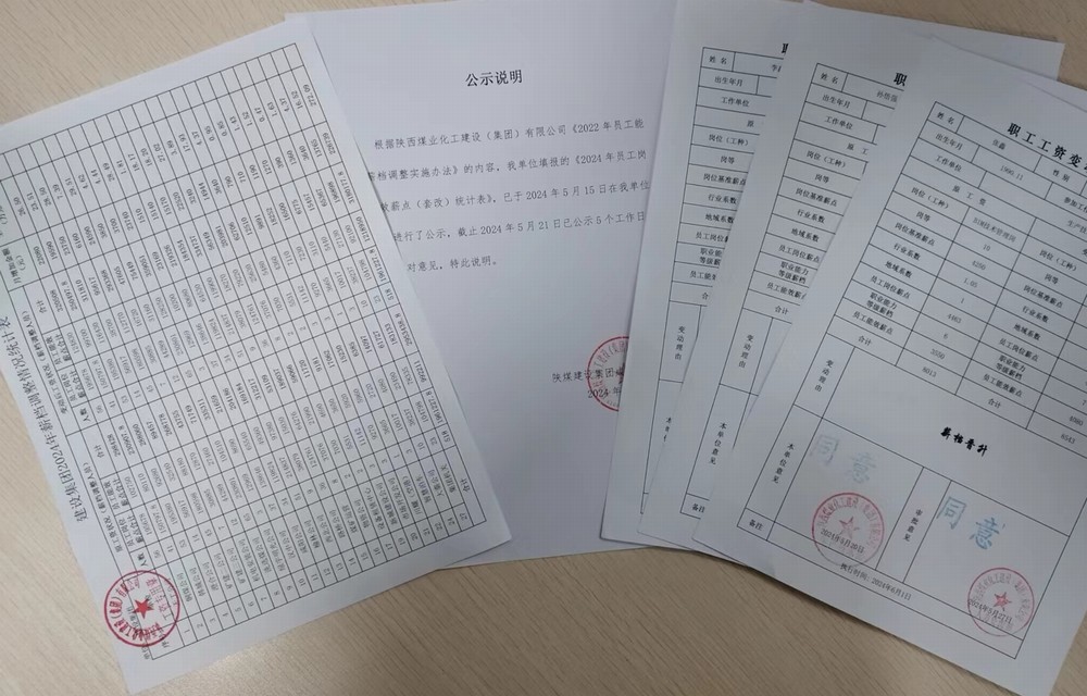 陕煤建设人力资源部：薪档调整构筑发展新篇章