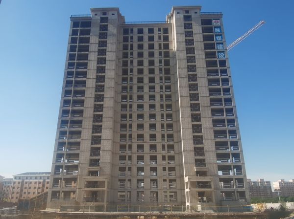 陕煤建设天工公司中润府(一期)项目4个单体工程顺利通过主体验收