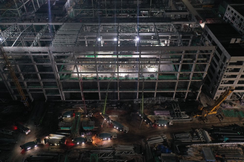 1800m3、21小时 见证陕煤建设黄陵电厂主厂房项目汽轮机建设新突破