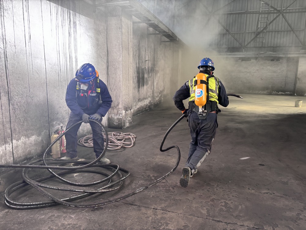 陕煤建设洗选煤运营公司榆阳运营项目部：演练淬精兵  防患于未“燃”??